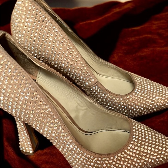 Sam Edelman Tan Rhinestone Heels - Picture 2 of 6